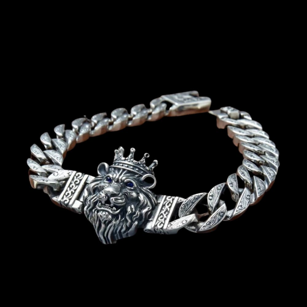 925 Silver Nemean Lion Sovereign Bracelet