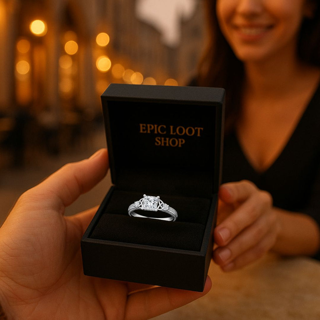 Brithael Ring - Norse Women's Ring - Side Profile | Epic Loot Shop