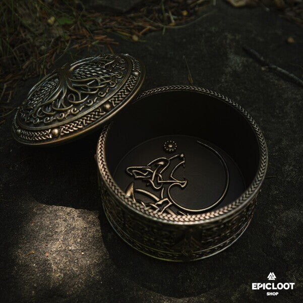 Handcrafted Yggdrasil Tree Viking Jewelry Box
