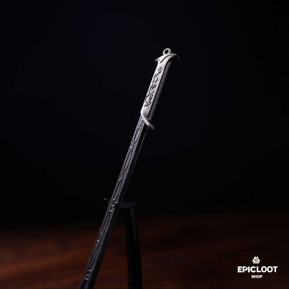 Ancient Valor Blade: An Artistic Metalwork for Decoration - Viking Jewelry For Men - On Model View | Epic Loot Shop