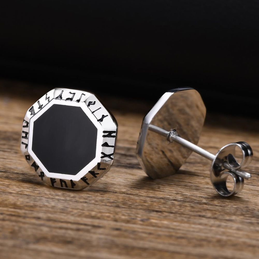 Norse Runic Viking Earrings
