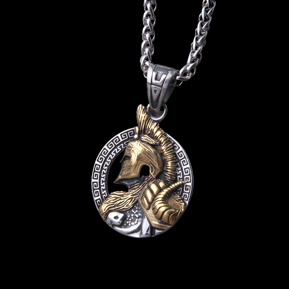 Spartan Spirit: Classic Greek Warrior Necklace