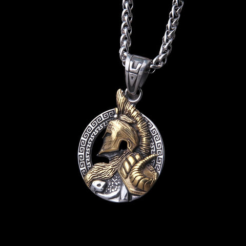 Spartan Spirit: Classic Greek Warrior Necklace