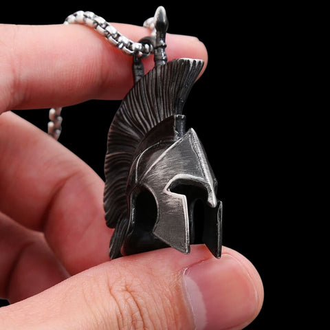 Vintage Men's Greek Warrior Necklace