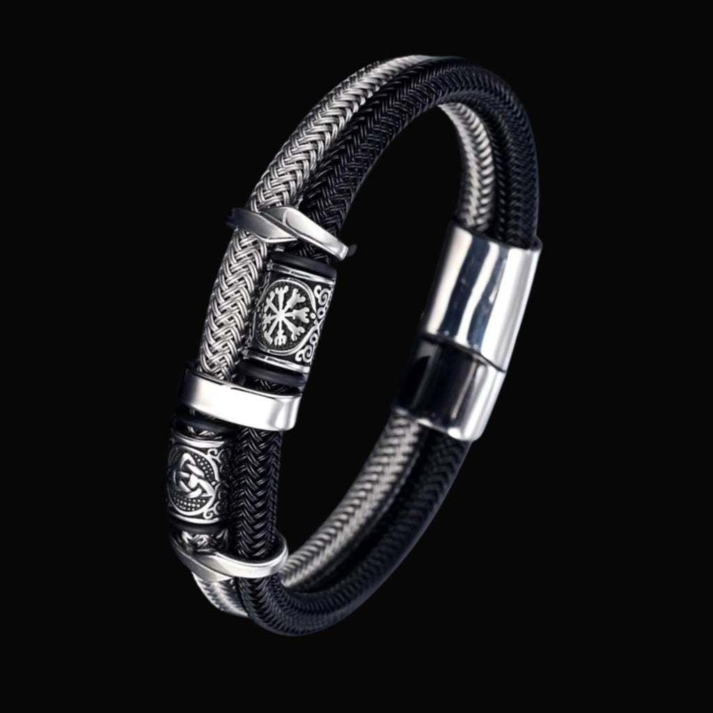 Runes of Strength Bracelet - Viking Bracelet - Alternative Angle | Epic Loot Shop
