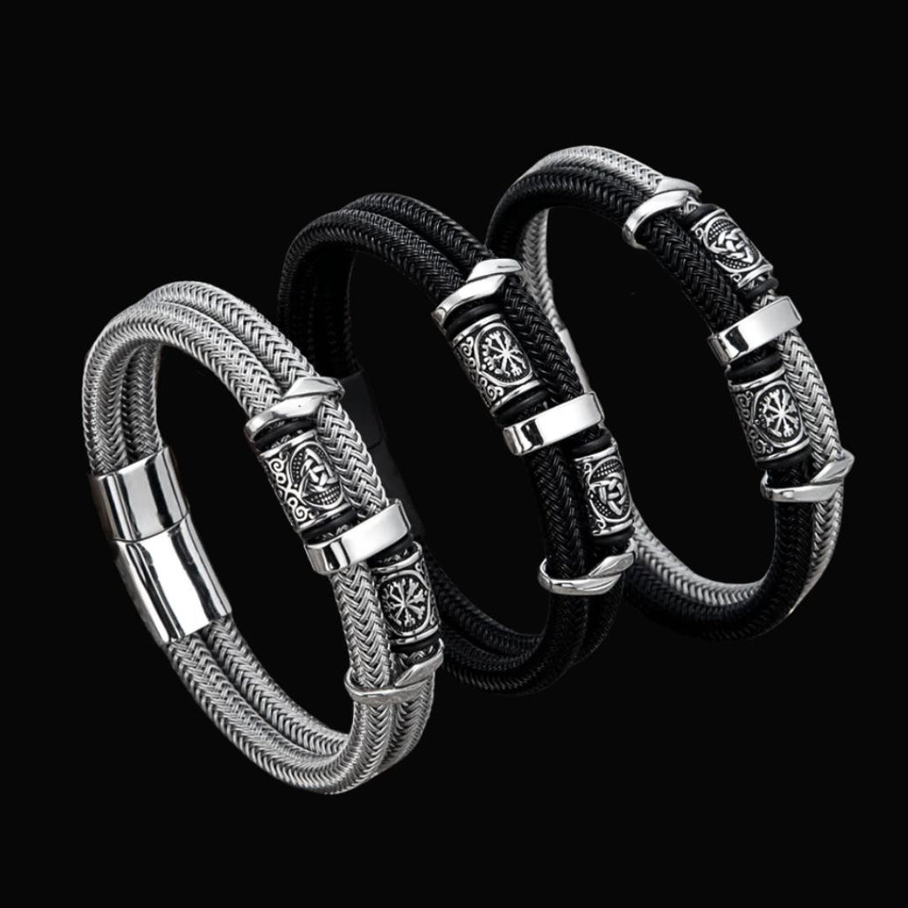 Runes of Strength Bracelet - Viking Bracelet - Close-up | Epic Loot Shop