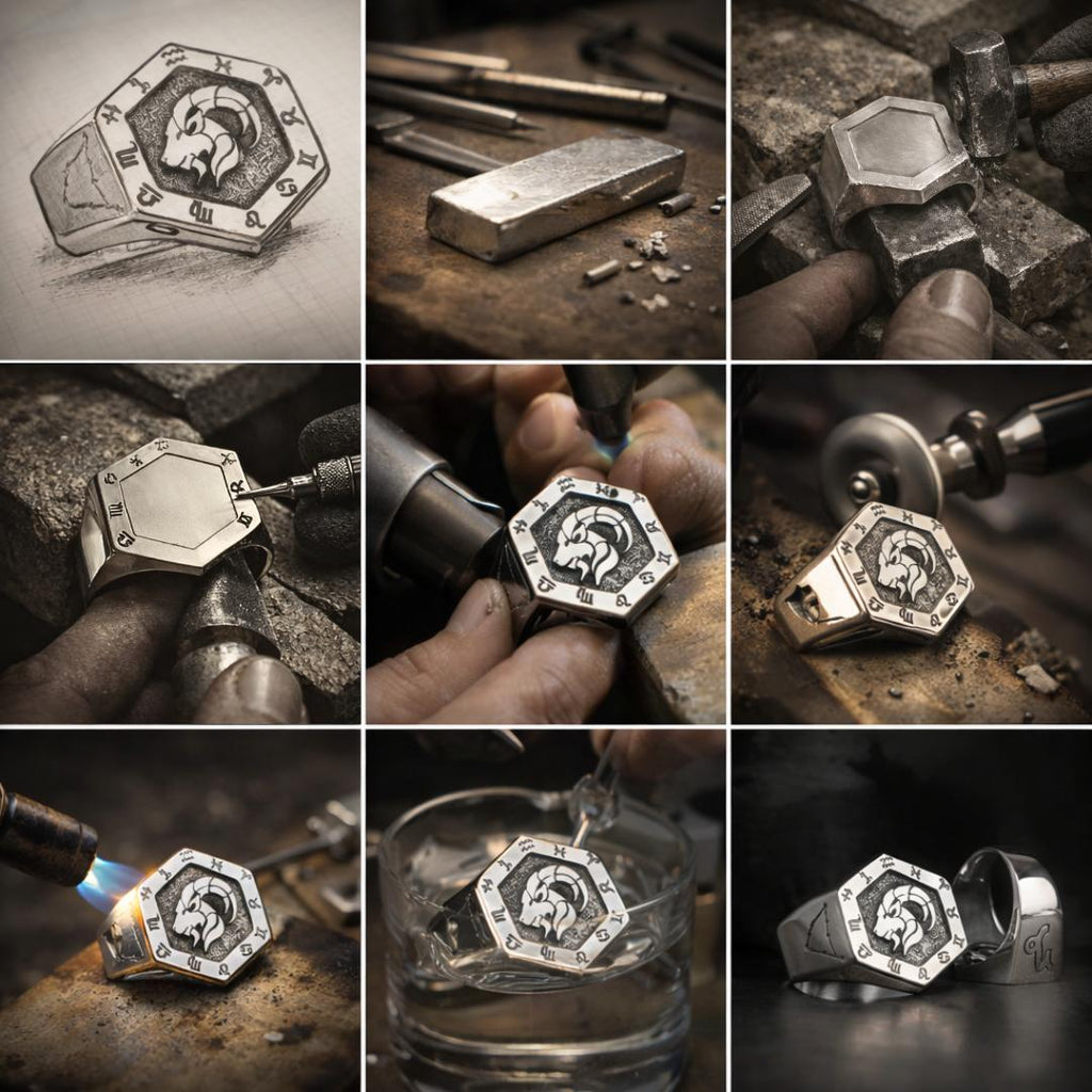 Capricorn Zodiac Ring - Viking Ring | Epic Loot Shop