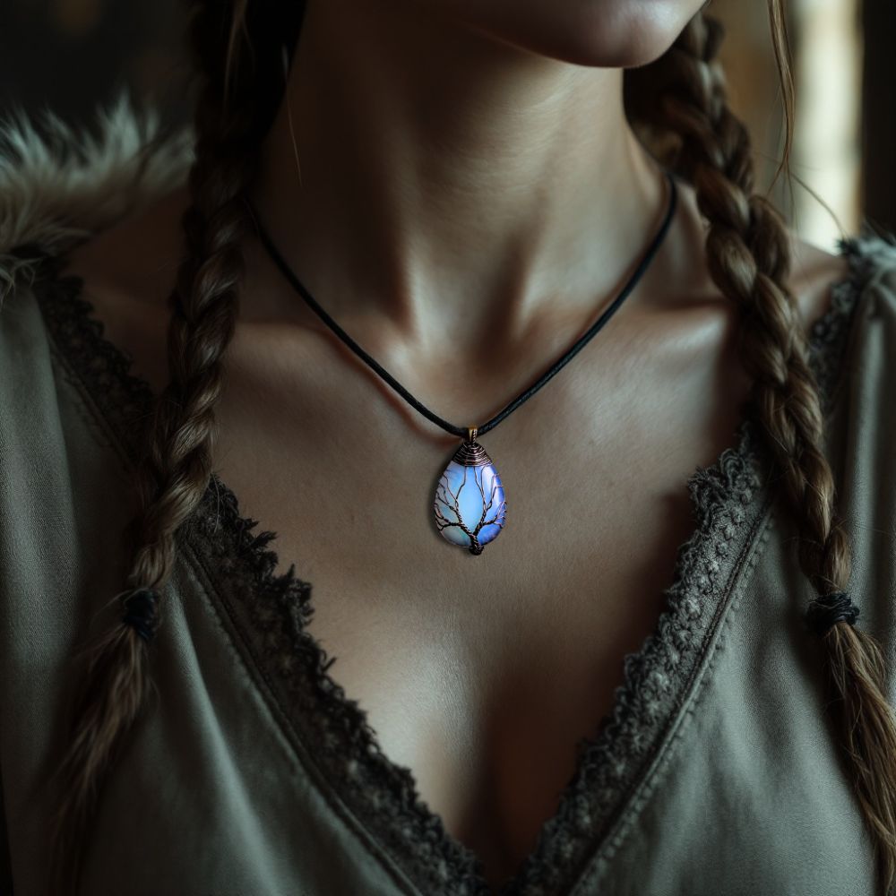 Yggdrasil Realms Crystal Pendant