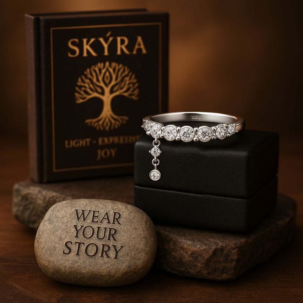 Skýra Ring - Norse Women's Ring - Side Profile | Epic Loot Shop