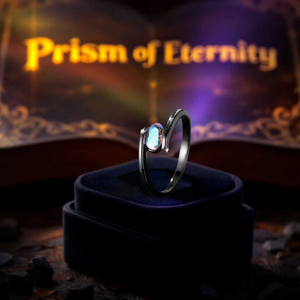 Prism of Eternity Ring - Norse Women's Ring - Side Profile | Epic Loot Shop