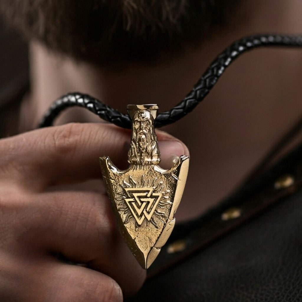 Gungnir Odin Spear Necklace - Viking Necklace - Detailed View | Epic Loot Shop