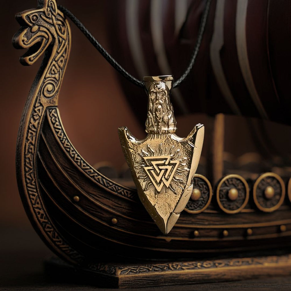 Gungnir Odin Spear Necklace - Viking Necklace - Alternative Angle | Epic Loot Shop