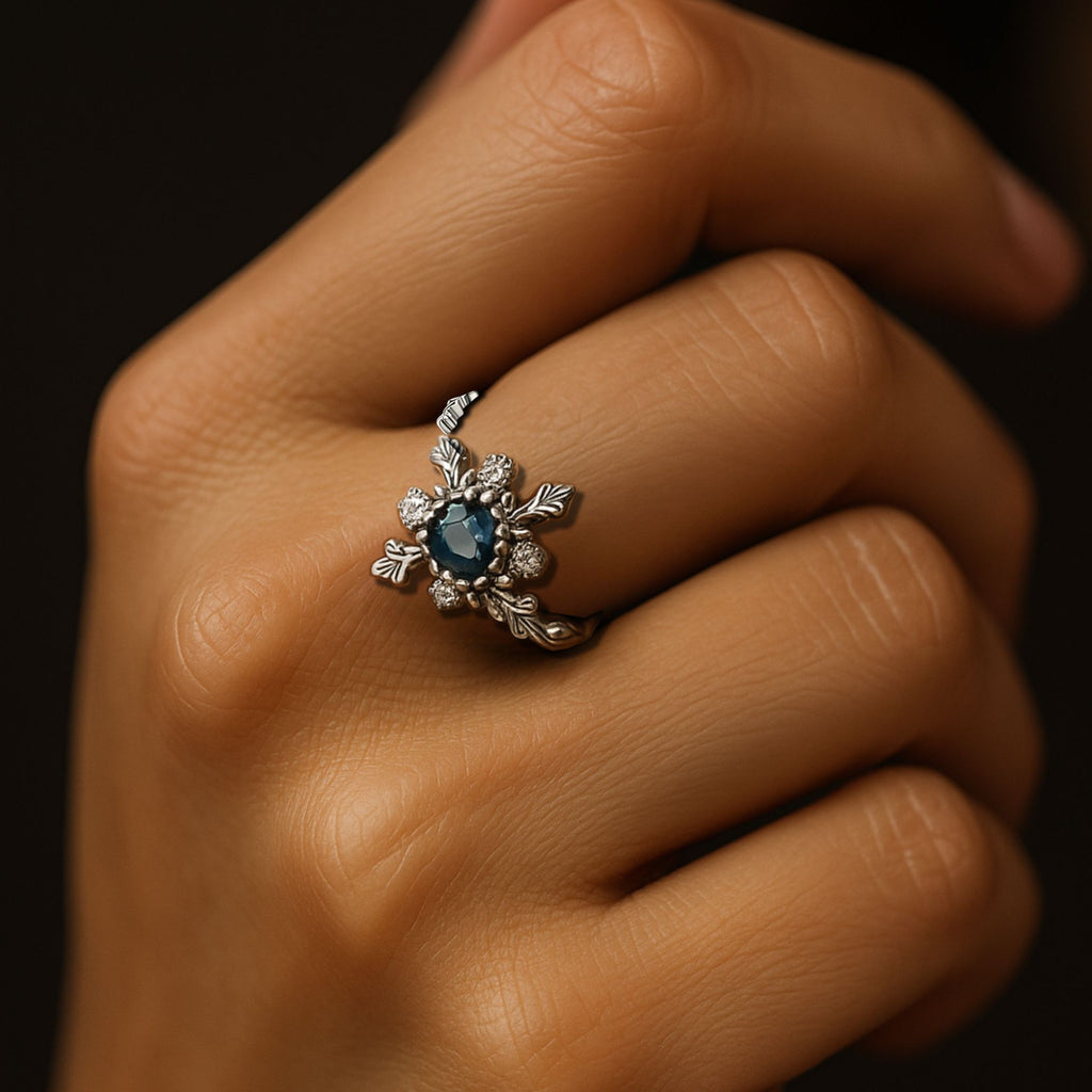 Frostheart Ring - Norse Women's Ring - Close-up | Epic Loot Shop