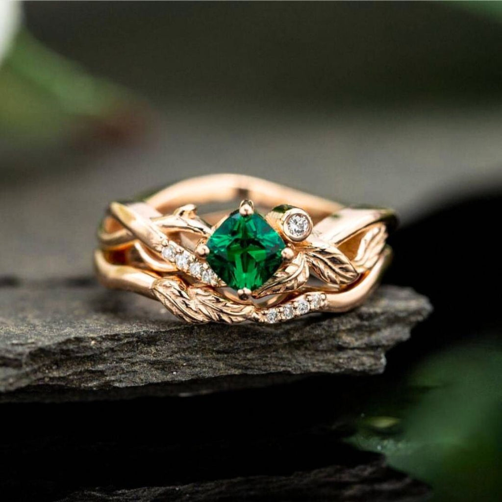 Ring of Verdant Blessings - Norse Women's Ring - Side Profile | Epic Loot Shop