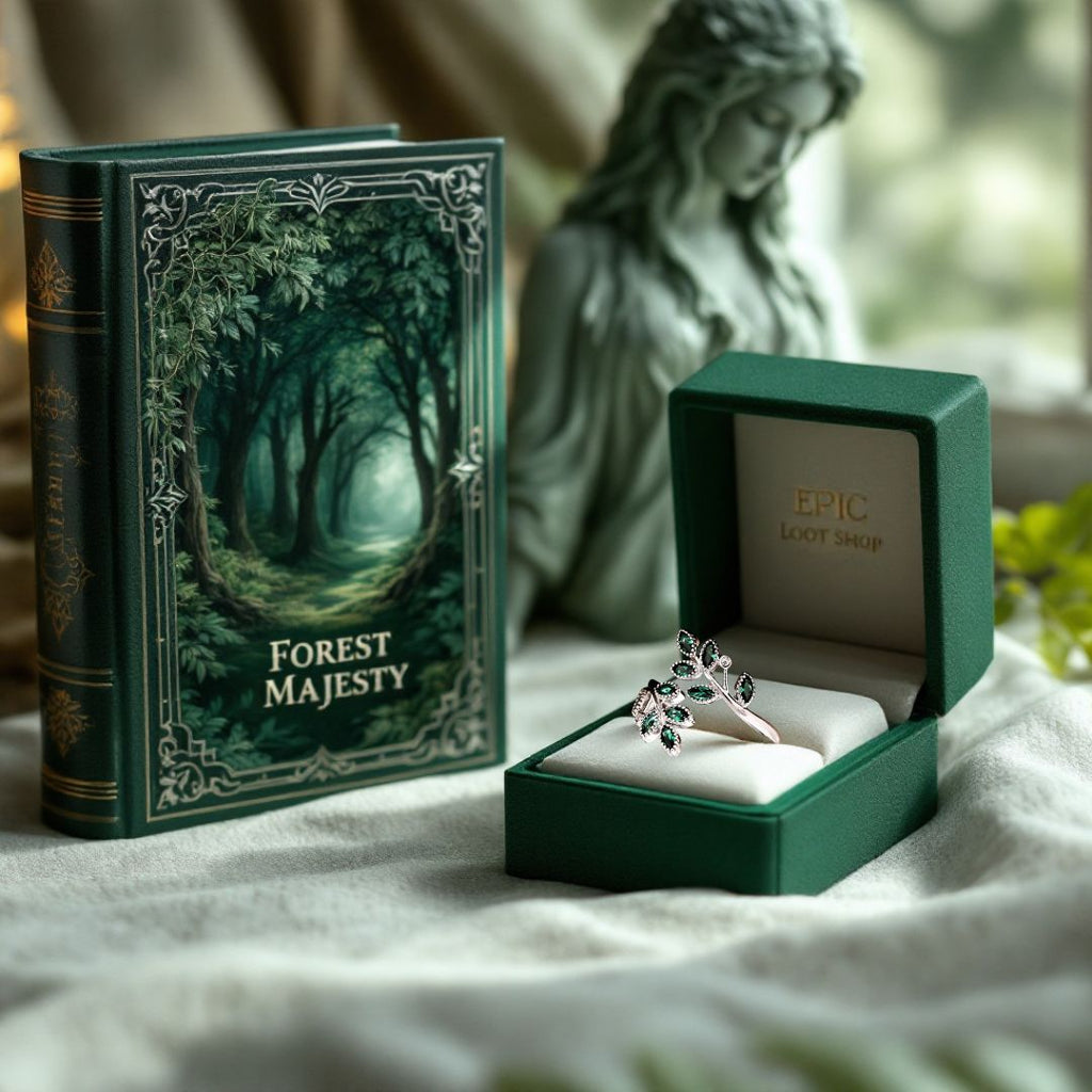 Forest Majesty - Norse Women's Ring - Side Profile | Epic Loot Shop