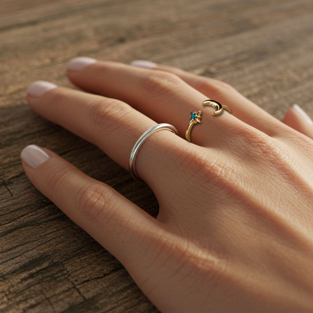 Glow of Night - Norse Women's Ring - Alternative Angle | Epic Loot Shop