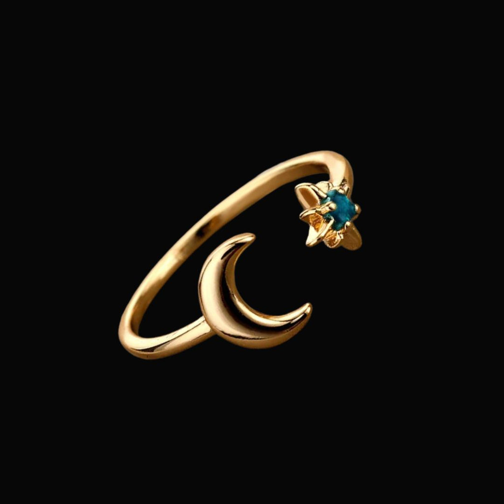 Glow of Night - Norse Women's Ring - Side Profile | Epic Loot Shop