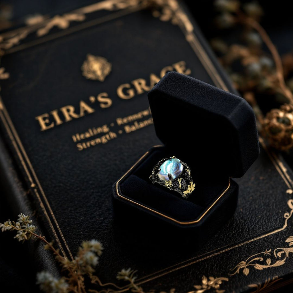 Eira’s Grace Ring - Norse Women's Ring - Close-up | Epic Loot Shop