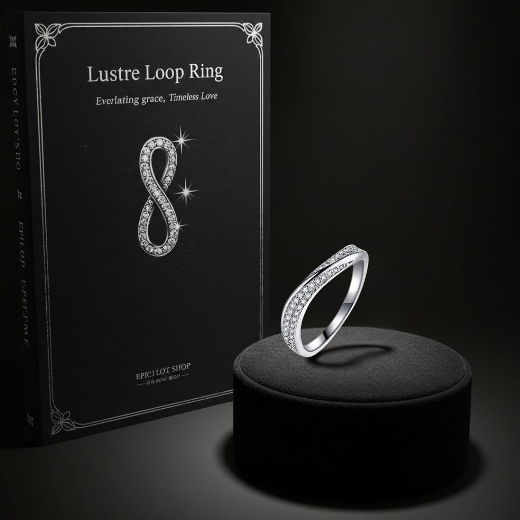 Lustre Loop Ring - Norse Women's Ring - Side Profile | Epic Loot Shop