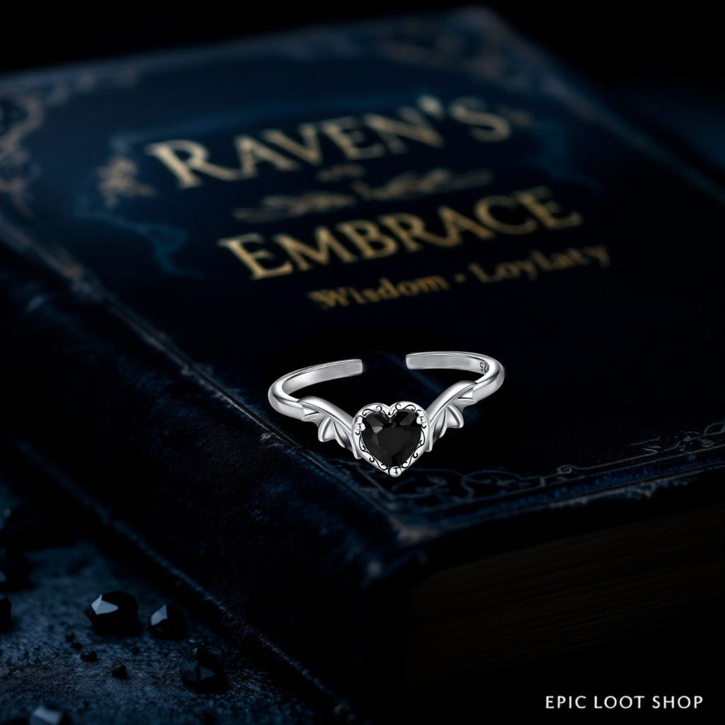 Raven’s Embrace - Norse Women's Ring - Side Profile | Epic Loot Shop