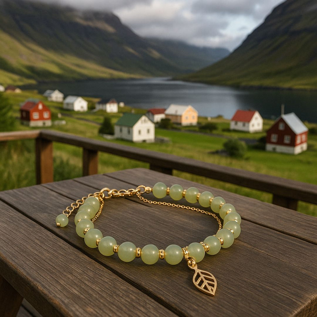 Lรญfโs Whisper Bracelet ๐ฟ - Norse Women's Bracelet - Close-up | Epic Loot Shop