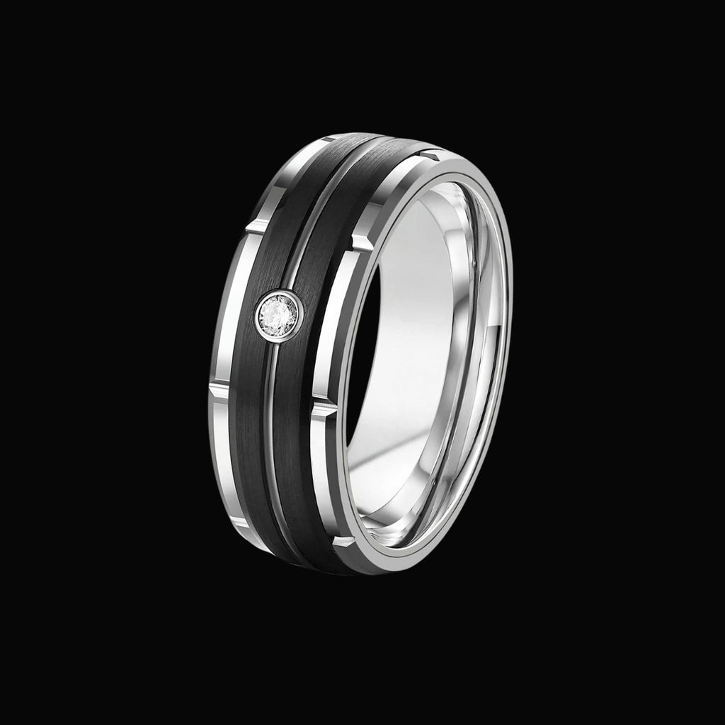 Ethereal Eclipse Couples Rings - Viking Rings For Men - Side Profile | Epic Loot Shop