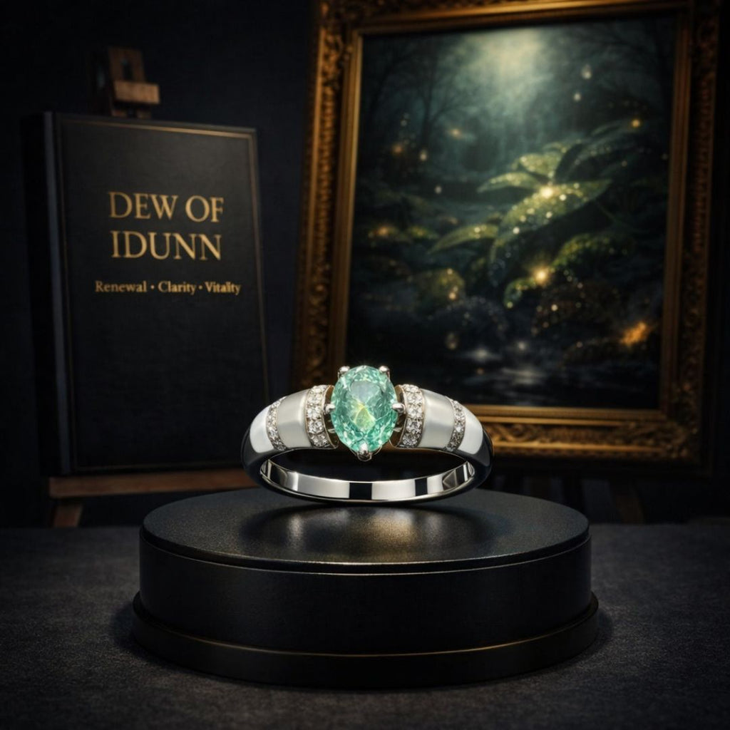 Dew of Idunn Ring - Norse Women's Ring - Close-up | Epic Loot Shop