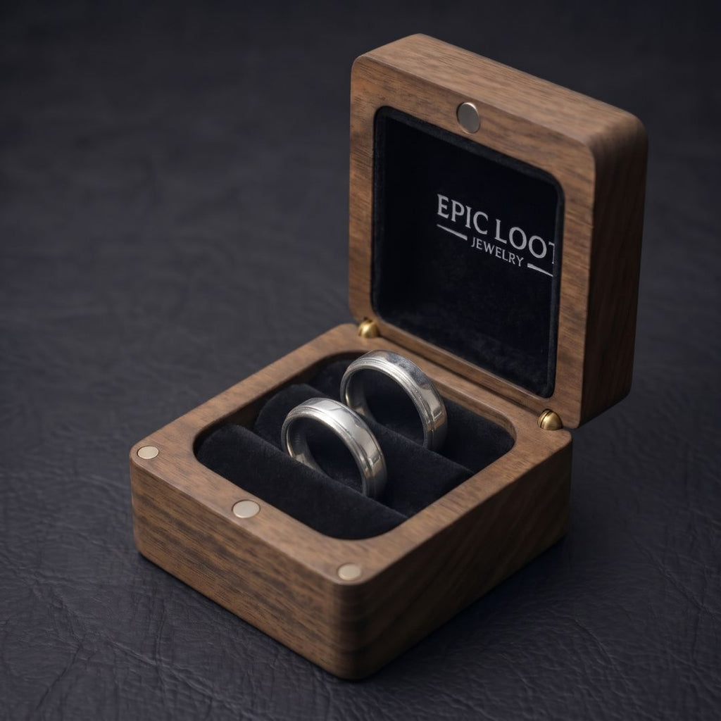 2 Slot Ring Wooden Box
