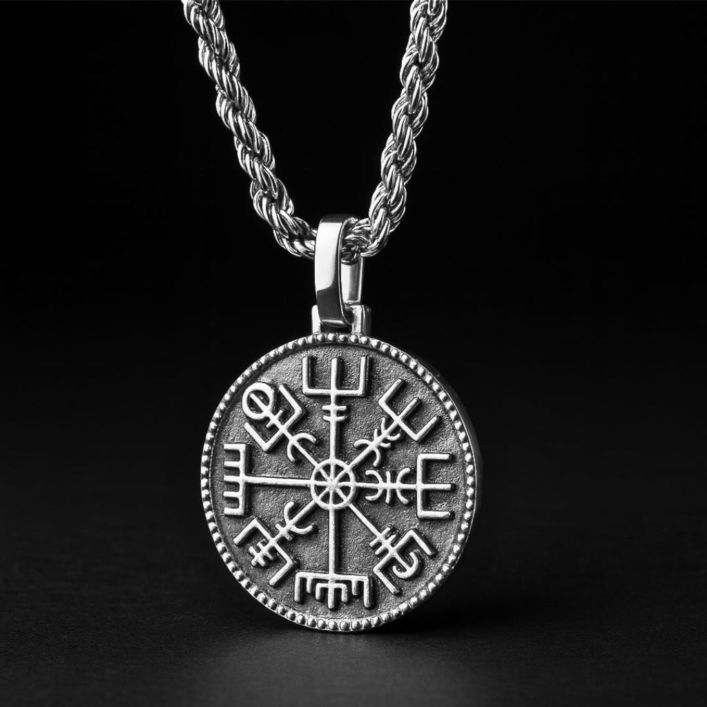 Vegvisir Compass Necklace
