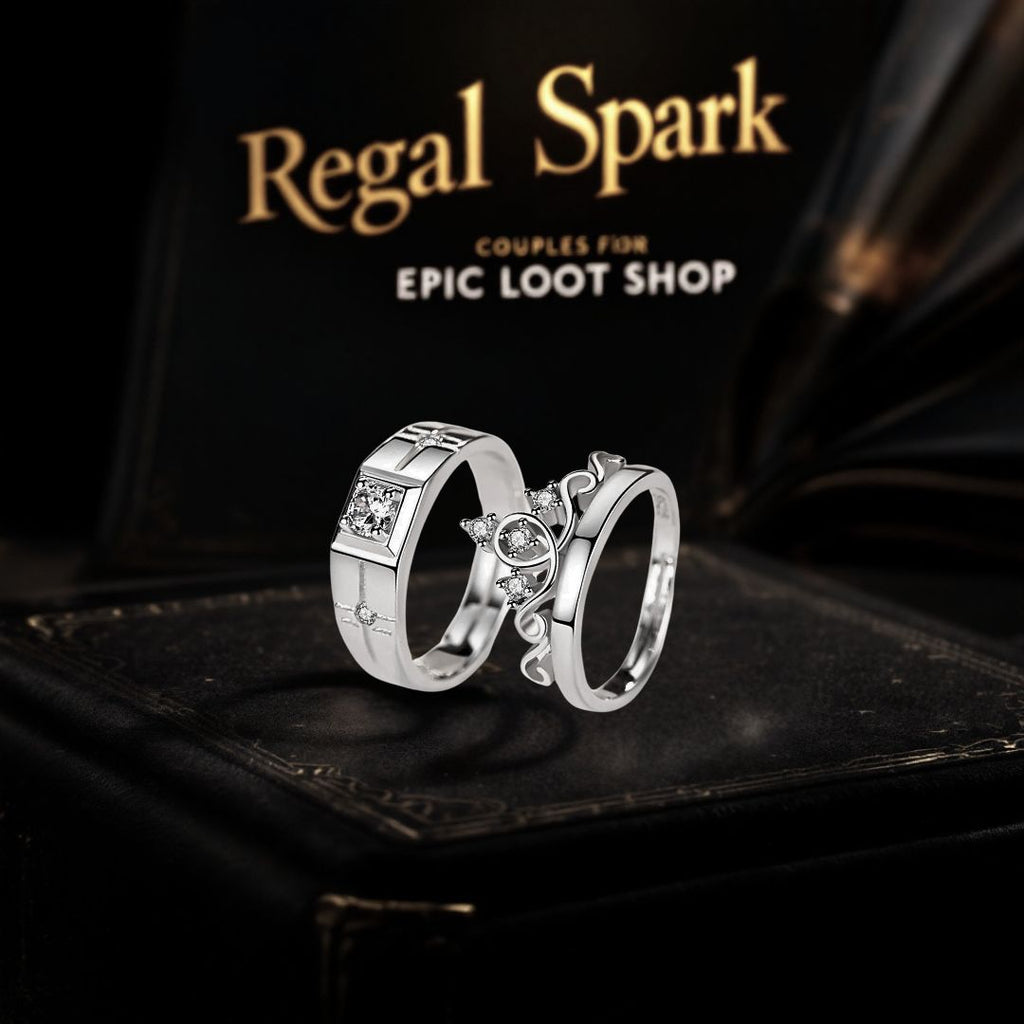 Regal Spark Couples Ring