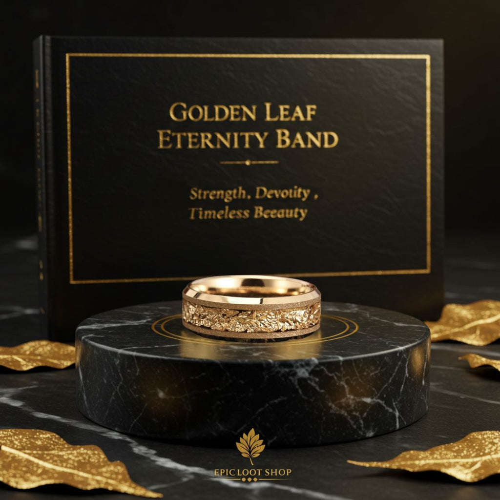 Golden Leaf Eternity Band