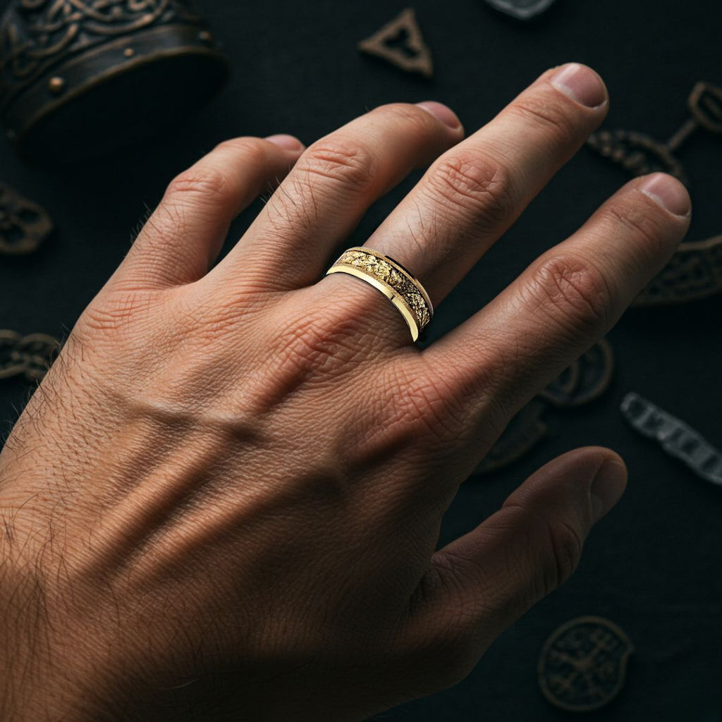 Golden Leaf Eternity Band