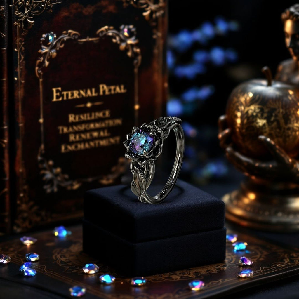 Eternal Petal Ring - Norse Women's Ring - Side Profile | Epic Loot Shop