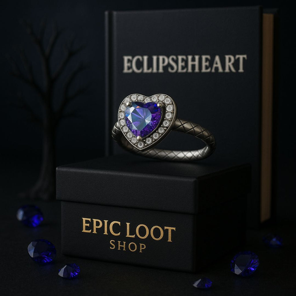 Eclipseheart Ring - Norse Women's Ring - Side Profile | Epic Loot Shop