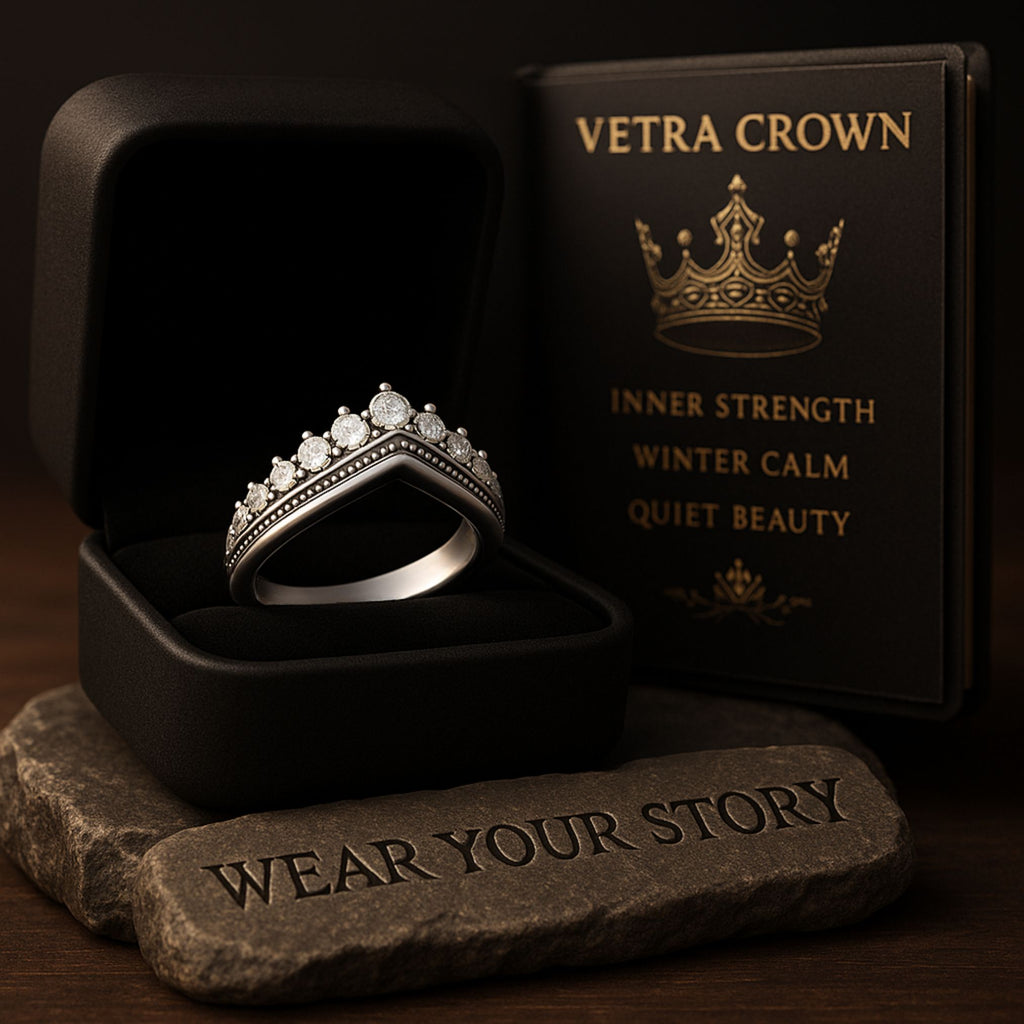 Vetra Crown Ring - Norse Women's Ring - Side Profile | Epic Loot Shop
