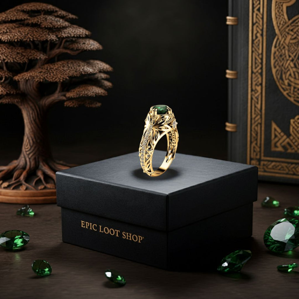 Eternal Grove Ring - Norse Women's Ring - Authentic Design View | Epic Loot Shop