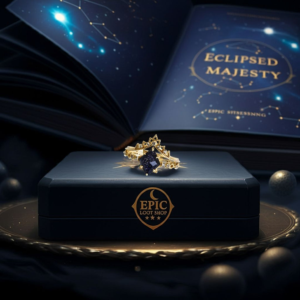 Eclipse Empress Ring - Norse Women's Ring - Side Profile | Epic Loot Shop