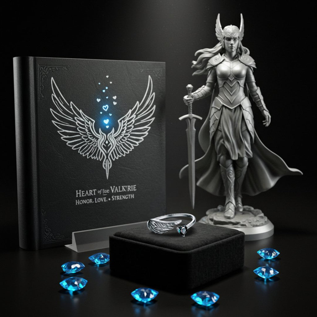 Heart of the Valkyrie - Norse Women's Ring - Side Profile | Epic Loot Shop