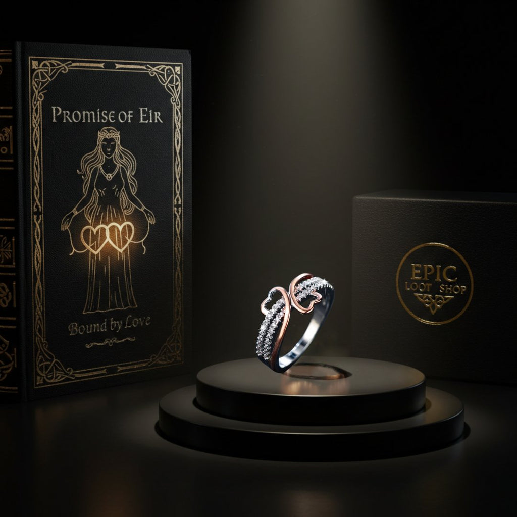 The Promise of Eir - Norse Women's Ring - Authentic Design View | Epic Loot Shop