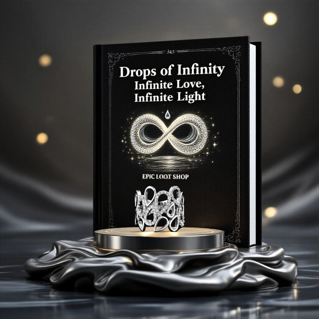 Drops of Infinity - Norse Women's Ring - Side Profile | Epic Loot Shop