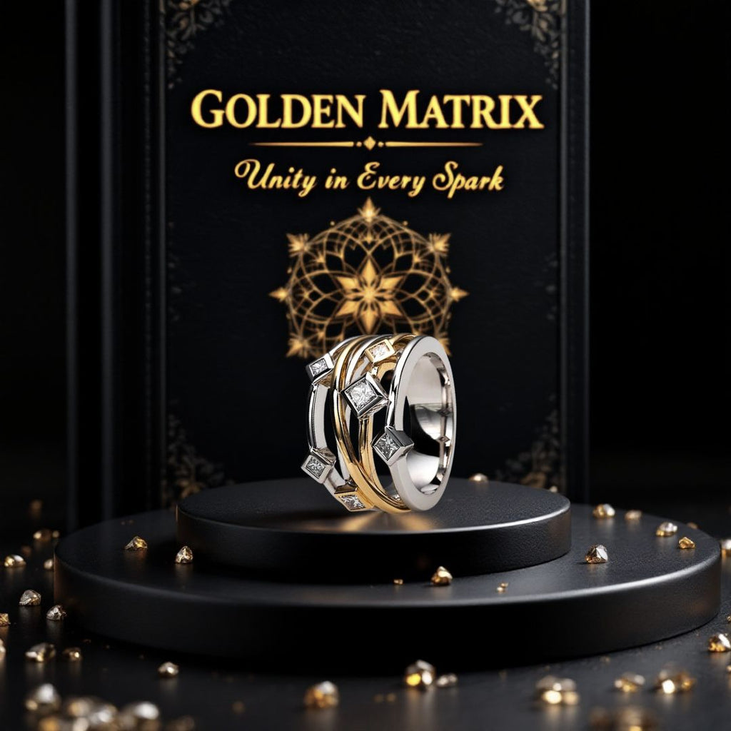 Golden Matrix Ring