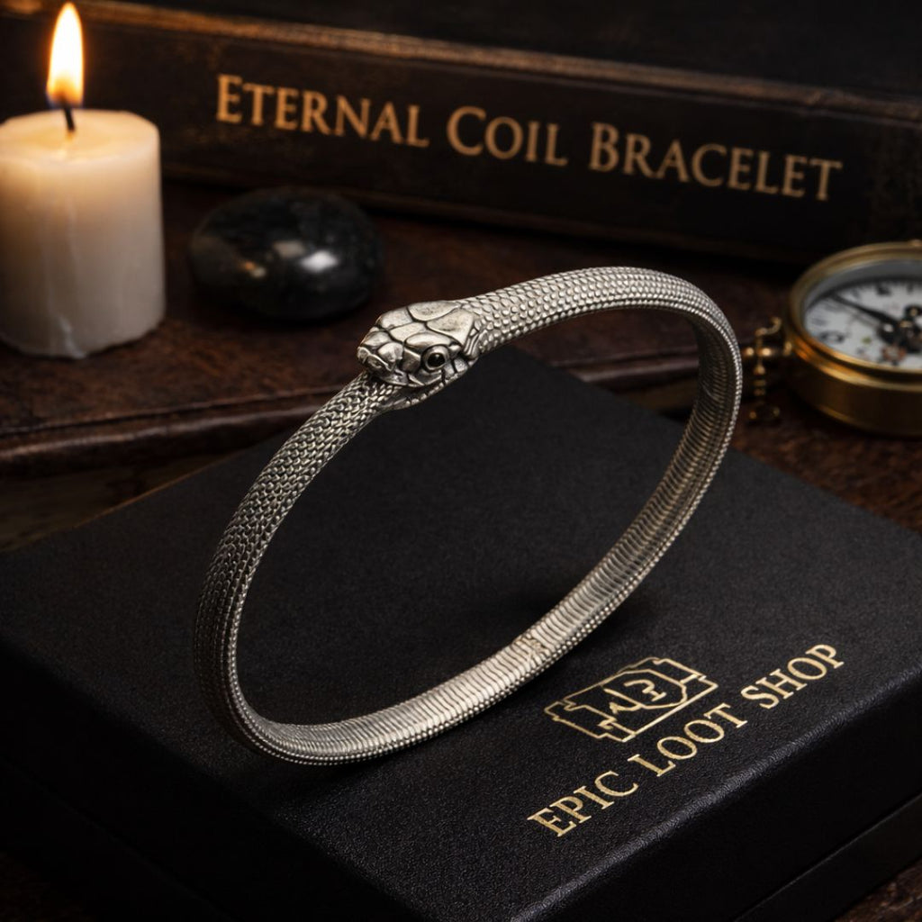 Eternal Coil Bracelet - Norse Women's Bracelet - Side Profile | Epic Loot Shop