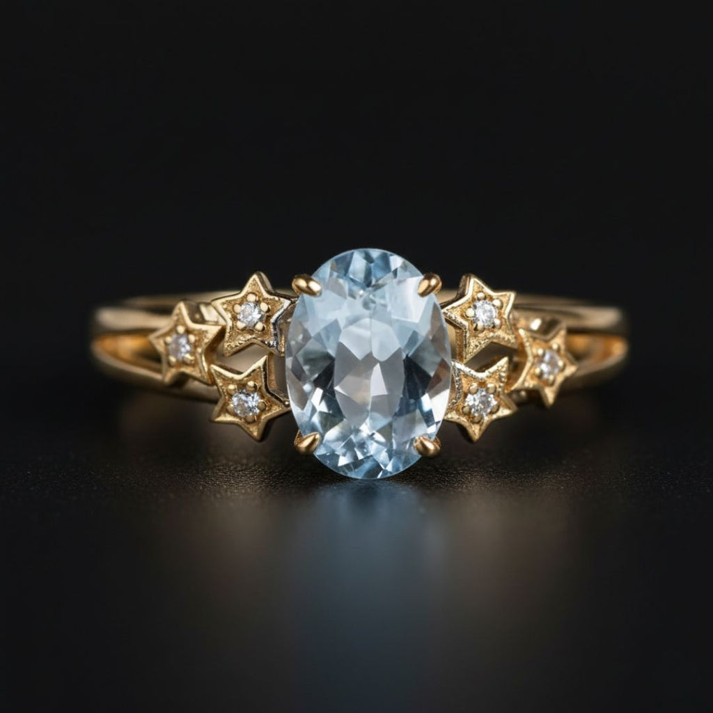 Ether Star - Norse Women's Ring - Detailed View | Epic Loot Shop