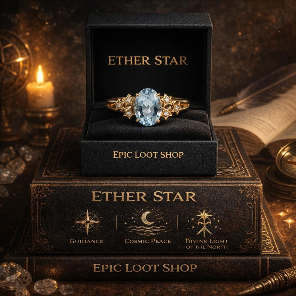 Ether Star - Norse Women's Ring - Side Profile | Epic Loot Shop