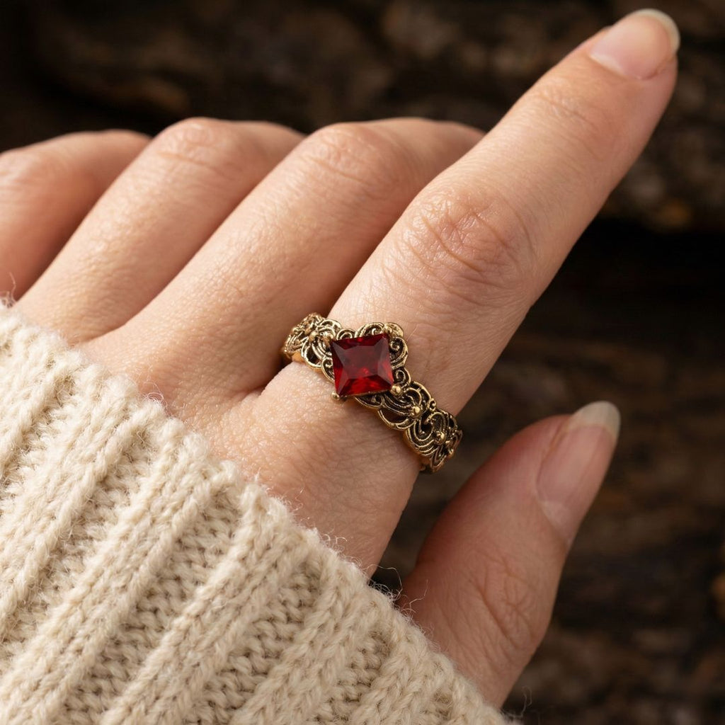 Flame Crown Ring - Norse Women's Ring | Epic Loot Shop