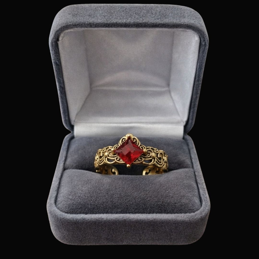 Flame Crown Ring - Norse Women's Ring - Detailed View | Epic Loot Shop