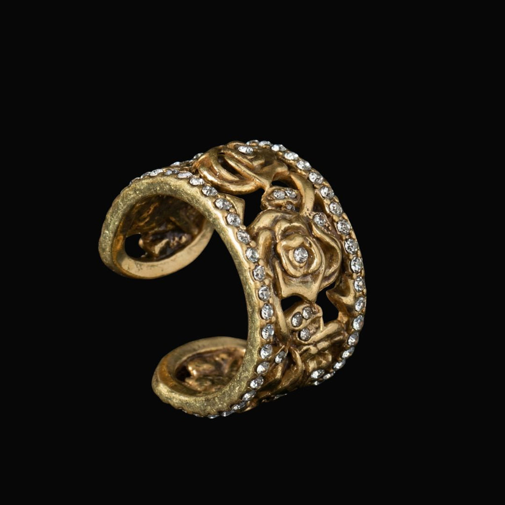 Freyja’s Gilded Bloom - Norse Women's Ring - Detailed View | Epic Loot Shop