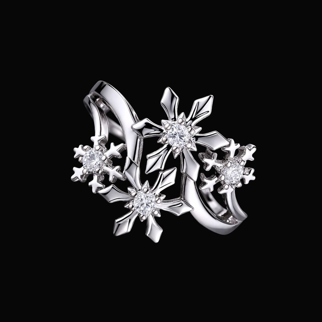 Frostlight Petals Ring - Norse Women's Ring - Detailed View | Epic Loot Shop