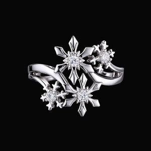 Frostlight Petals Ring