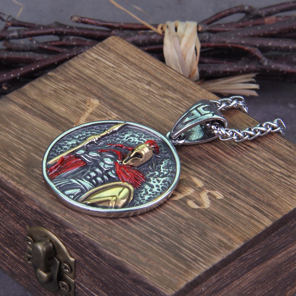 Ancient Greece Spartan Soldier Necklace